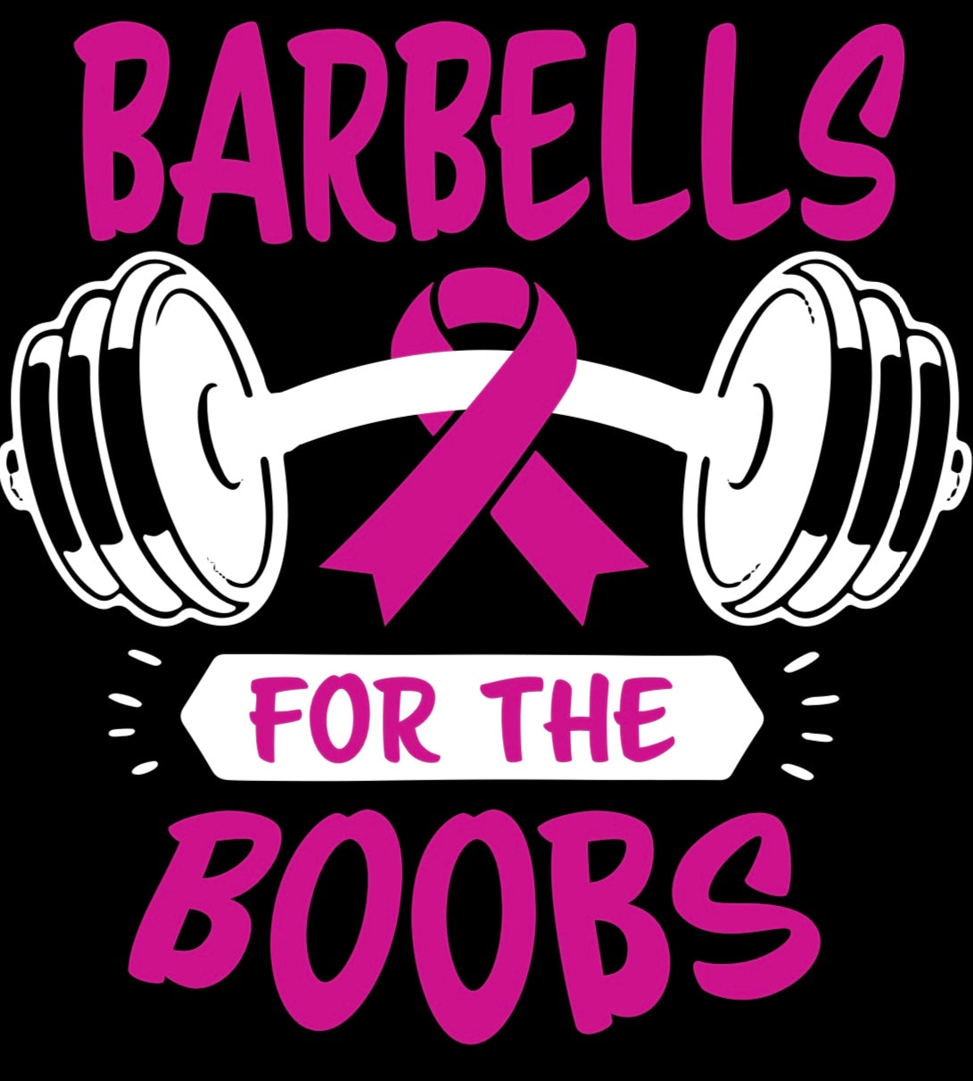 Custom Shirt-El Jefe's Barbells for the Boobs- Customer Pick Up only