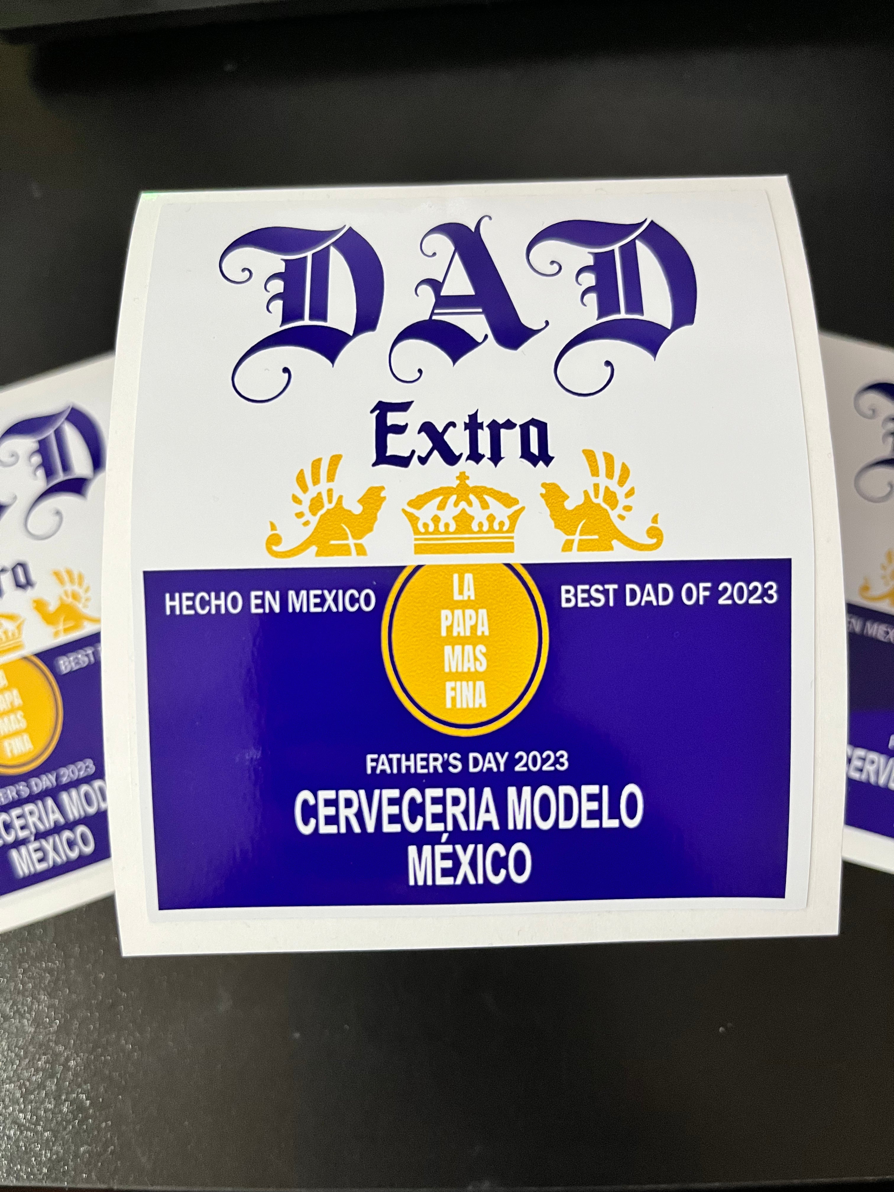 Corona Dad -beer label