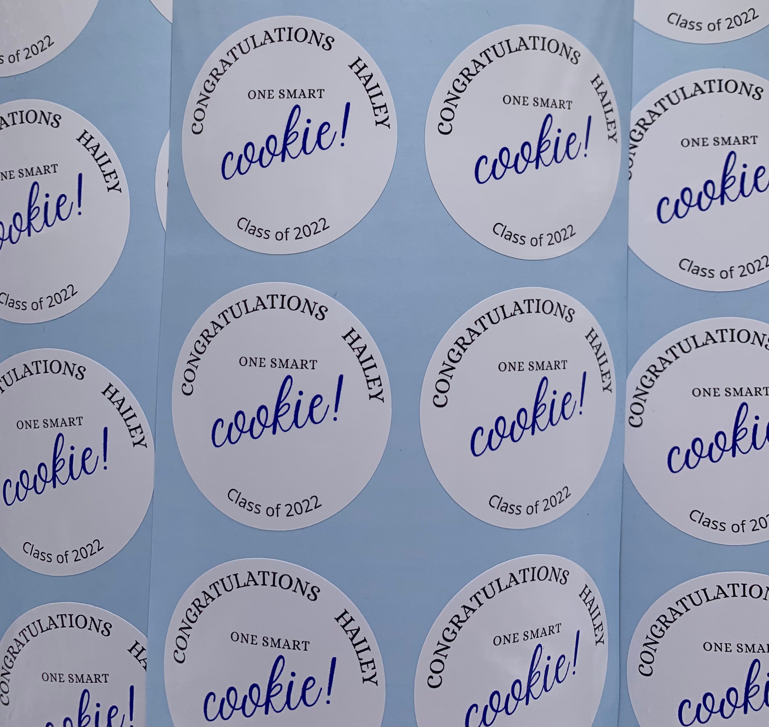 Custom Smart Cookie Graduation Stickers